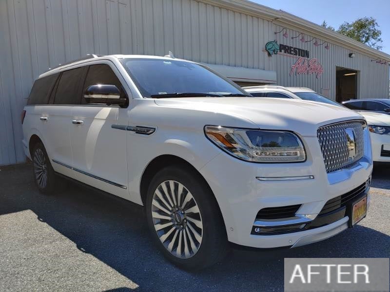 Lincoln Before and After at Preston Auto Body in Preston MD