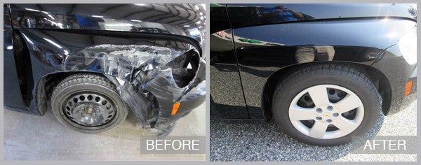 2011 Chevy HHR Before and After at Preston Auto Body in Preston MD