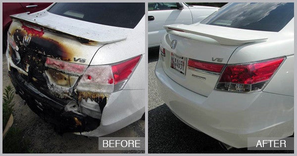 2010 Honda Accord Before and After at Preston Auto Body in Preston MD