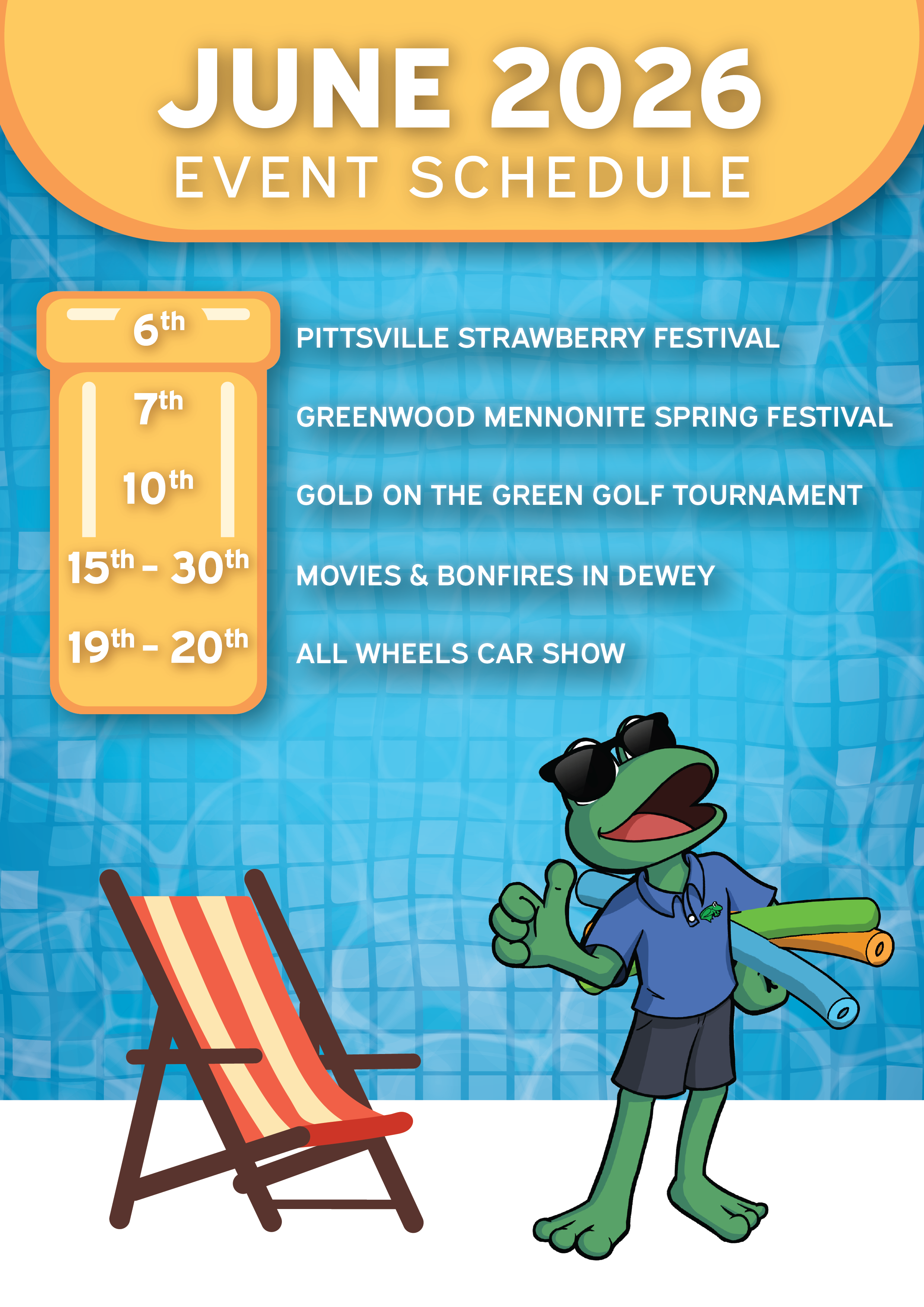 April 2026 Events Schedule