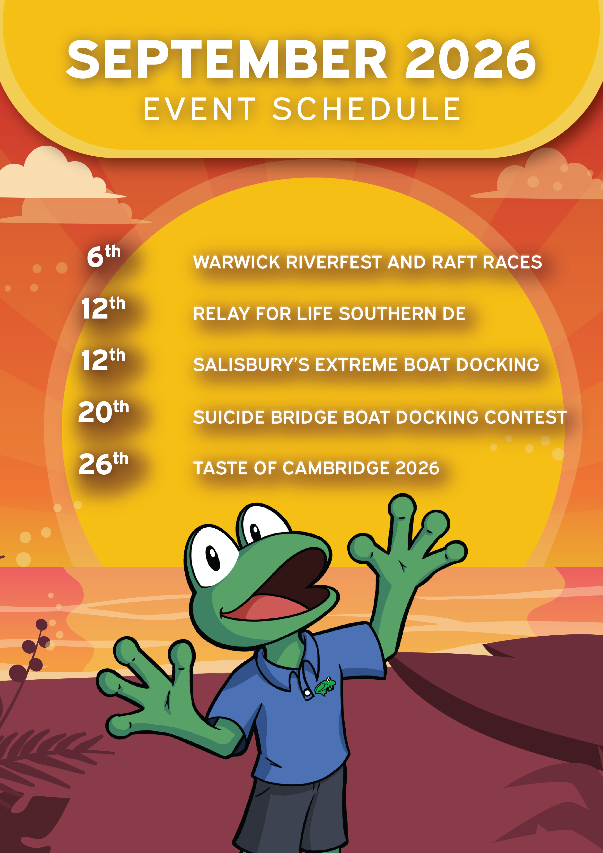September 2026 Events Schedule